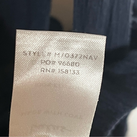 LULUS Swingin' It Navy Blue Tie-Strap Tiered Babydoll Dress Size Small - Picture 9 of 9